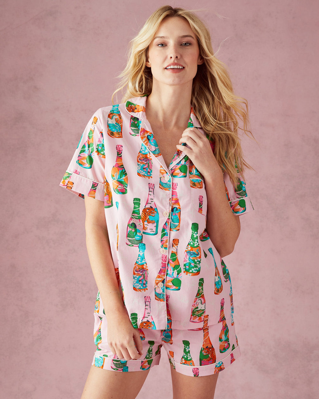 Pop the Bubbly - Short Sleep Set - Sparkling Rosé