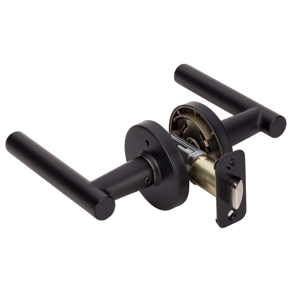 Door Lever Set Bed / Bath / Privacy Function Contemporary Style Riley Collection