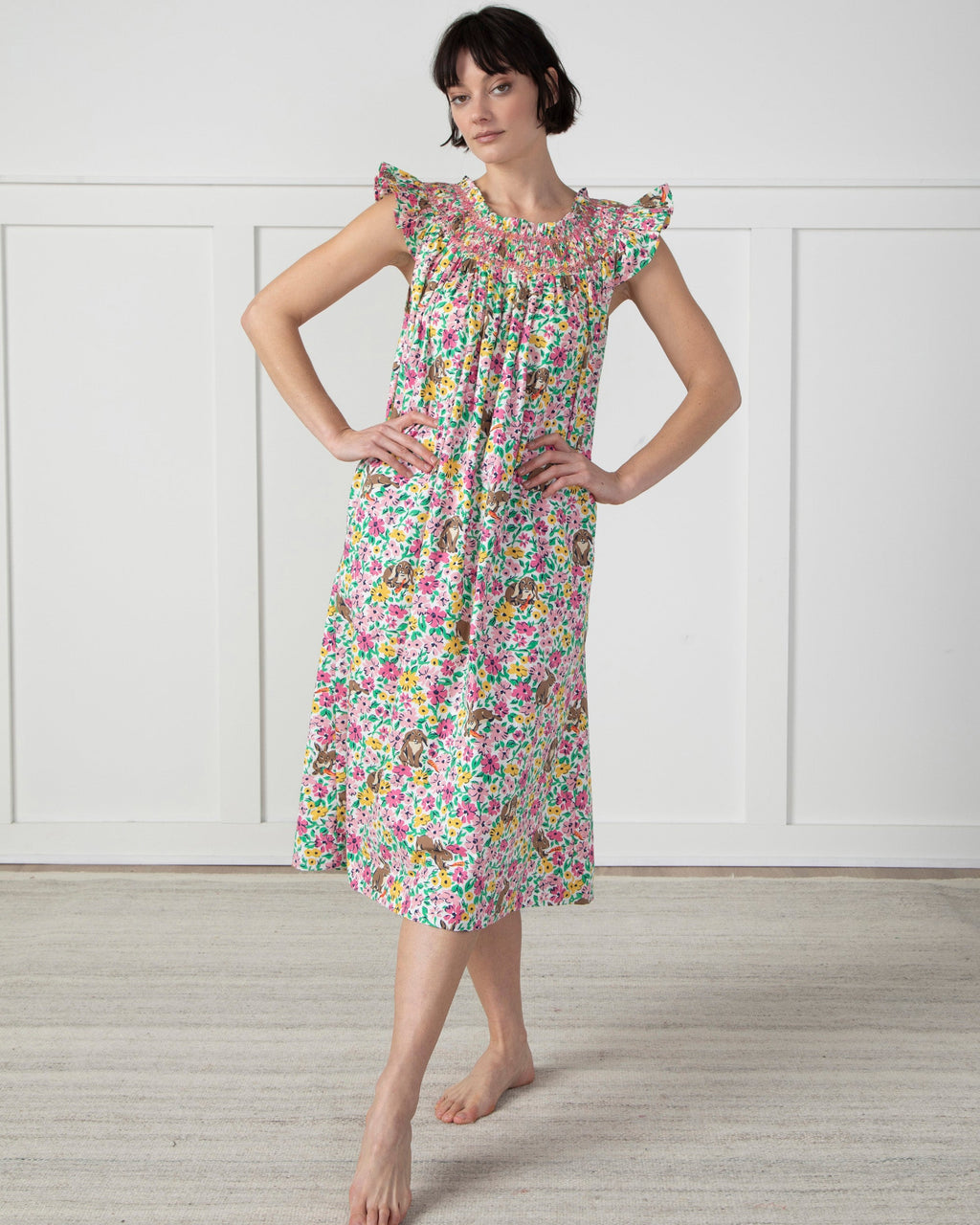 Bunny Trail - Sweet Escape Nightgown - Spring Meadow