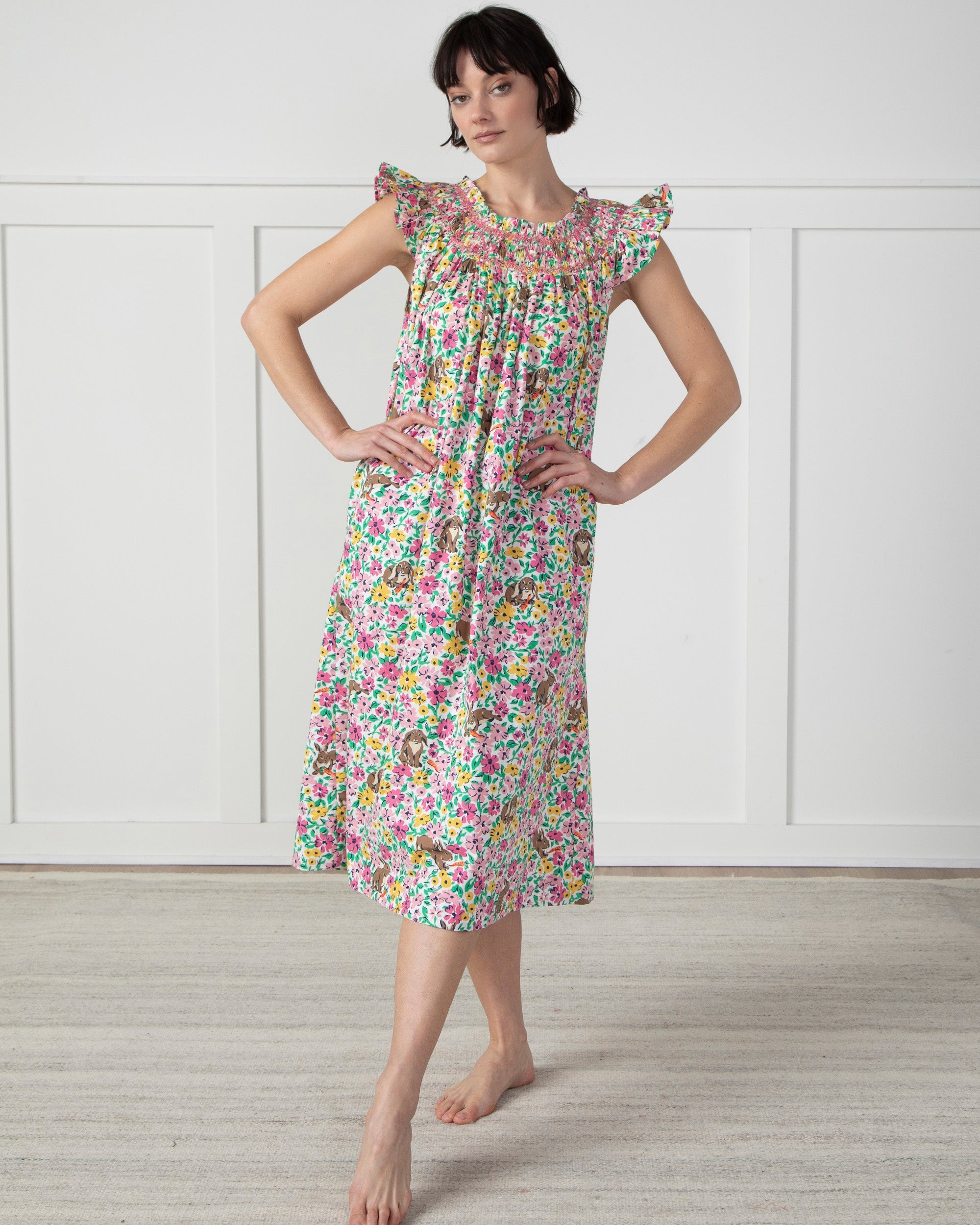 Bunny Trail - Sweet Escape Nightgown - Spring Meadow