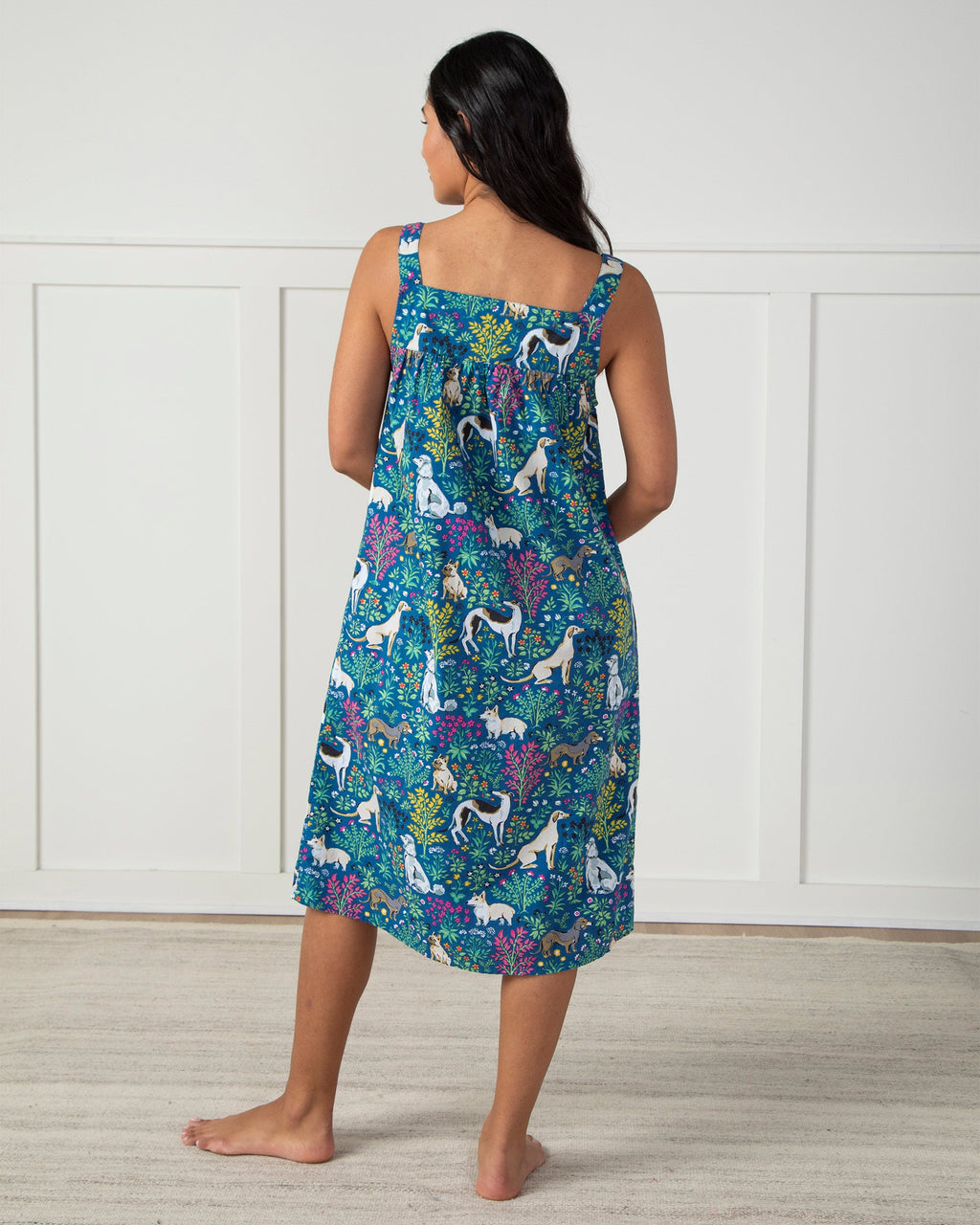 Must Love Dogs - Back to Bed Nightgown - Indigo