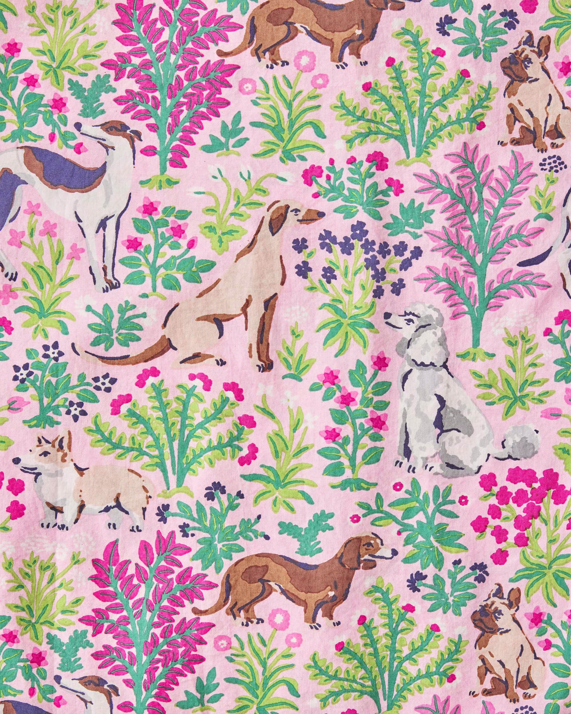 Must Love Dogs - Pintuck Nightgown - Pink Peony