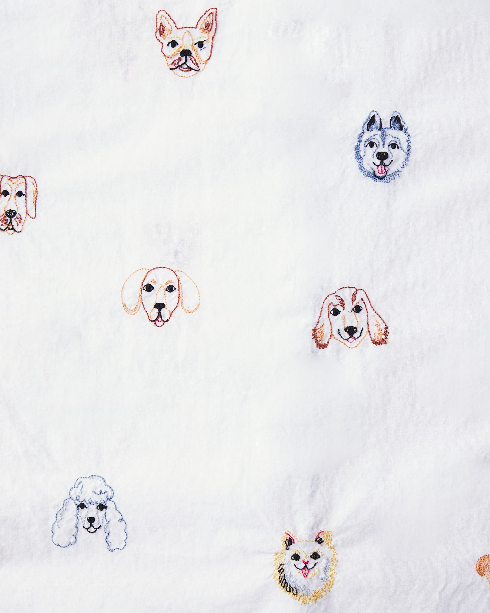 Happy Hounds - Cropped Pajama Pants - Cloud
