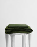 Olive 100% French Flax Linen Sheet Set