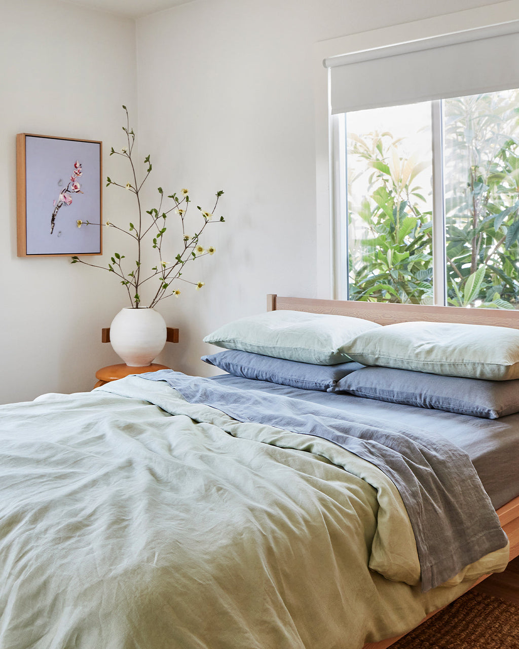 Mineral 100% French Flax Linen Fitted Sheet Set
